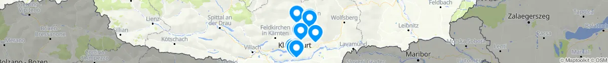 Kartenansicht für Apotheken-Notdienste in der Nähe von Sankt Veit an der Glan (Kärnten)